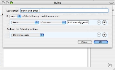 Gmail rule in Mac Mail