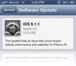 iOS 6.1.1 για όσους έχουν 4S